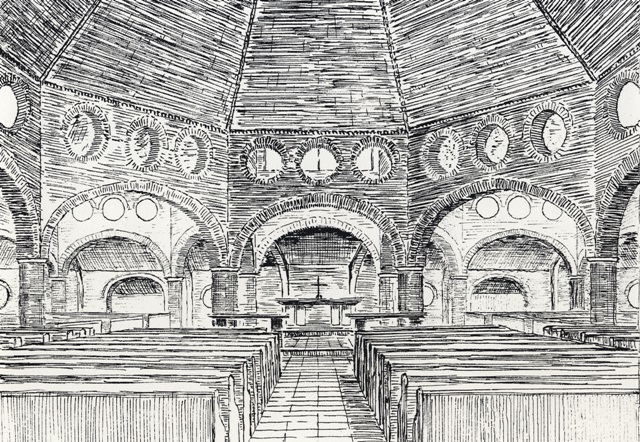 Kerkstudie interieur